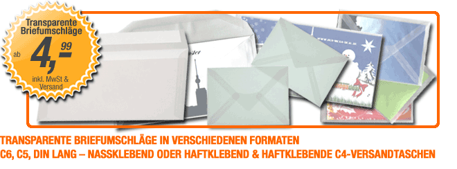 Transparente Briefumschl�ge