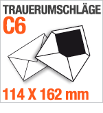 C6-Trauerbriefumschl�ge