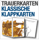Trauerkarten, klassiches Format