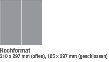 1/2 A4-Format Klappkarten Vorlage Druckbereich Hochformat Querformat