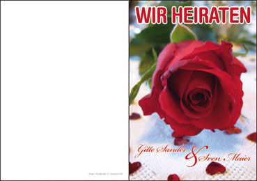 Hochzeitskarte - außen