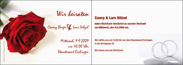 Hochzeitskarte - innen