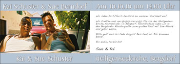 Hochzeitskarte - innen