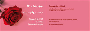 Hochzeitskarte - innen