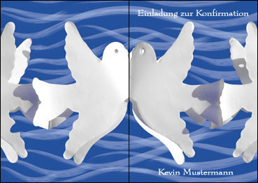 Konfirmationskarten und Kommunionskarten - Motiv 1 - jetzt kostenlos online gestalten