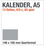 A5-Kalenderdruck, A5-Kalender, Querformat