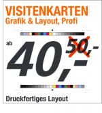 Grafik Visitenkarten, Profi