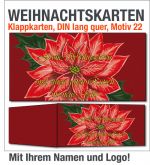 Weihnachtskarten, Klappkarten DIN lang, Motiv 22