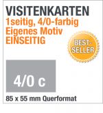 Visitenkarten, 1-seitig, 4/0c