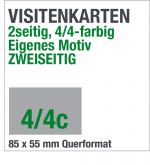 Visitenkarten, 2-seitig, 4/4c