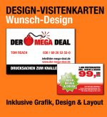 Visitenkarten inkl. Grafik, Design & Layout