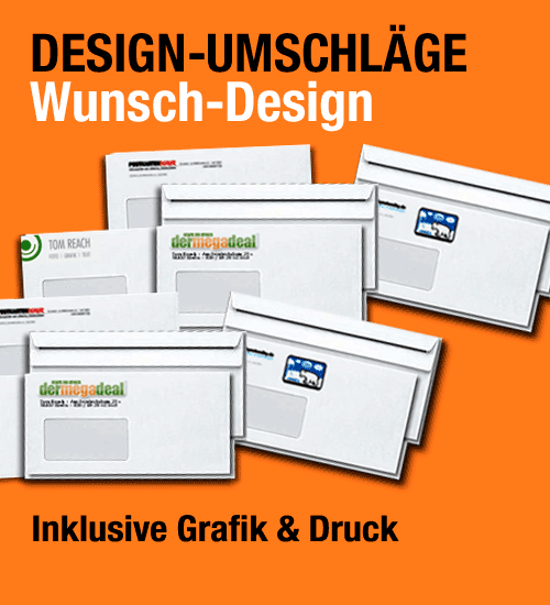Briefumschl�ge inkl. Grafik & Design