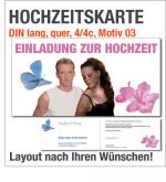 Hochzeitskarten, DIN lang quer, Motiv 03