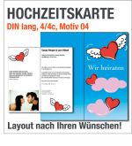 Hochzeitskarten, DIN lang hoch, Motiv 04