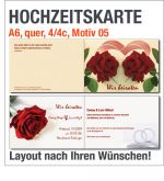 Hochzeitskarten, A6 quer, Motiv 05