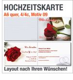Hochzeitskarten, A6 quer, Motiv 09