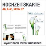Hochzeitskarten, A6, hoch, Motiv 07