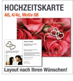Hochzeitskarten, A6, hoch, Motiv 08