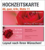 Hochzeitskarten, A6 quer, Motiv 11