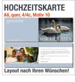 Hochzeitskarten, A6 quer, Motiv 10