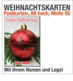 Weihnachtskarten, Postkarten A6, Motiv 05