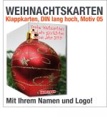Weihnachtskarten, Klappkarten DIN lang, Motiv 05