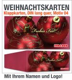 Weihnachtskarten, Klappkarten DIN lang, Motiv 04