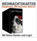 Weihnachtskarten, Klappkarten DIN lang, Motiv 21