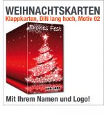 Weihnachtskarten, Klappkarten DIN lang, Motiv 02