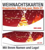 Weihnachtskarten, Klappkarten DIN lang, Motiv 07