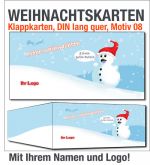 Weihnachtskarten, Klappkarten DIN lang, Motiv 08