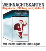 Weihnachtskarten, Klappkarten DIN lang, Motiv 11