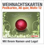 Weihnachtskarten, Postkarten A6, Motiv 12