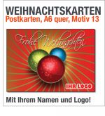 Weihnachtskarten, Postkarten A6, Motiv 13