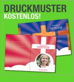 Kostenlose Konfirmationskarten- & Kommunionskarten-Druckmuster