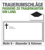 DIN-lang-Trauerumschl&auml;ge, Trauerbriefumschl&auml;ge DL, Motiv 9