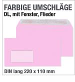 Fensterumschl&auml;ge Flieder, DIN lang, Farbumschl&auml;ge DL