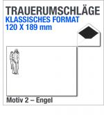 Trauerumschl&auml;ge Klassik, Trauerbriefumschl&auml;ge 120x189mm, Motiv 2