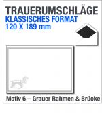 Trauerumschl&auml;ge Klassik, Trauerbriefumschl&auml;ge 120x189mm, Motiv 6