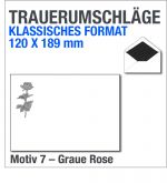Trauerumschl&auml;ge Klassik, Trauerbriefumschl&auml;ge 120x189mm, Motiv 7