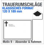 Trauerumschl�ge Klassik, Trauerbriefumschl�ge 120x189mm, Motiv 9