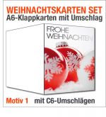 Weihnachtskarten mit Briefumschl&auml;gen im Sparpaket, Motiv 01