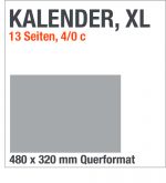 XL-Kalenderdruck, XL-Kalender, Querformat
