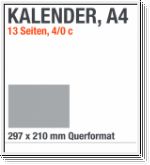 A4-Kalenderdruck, A4-Kalender, Querformat