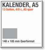 A5-Kalenderdruck, A5-Kalender, Querformat