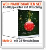 Weihnachtskarten mit Briefumschl�gen im Sparpaket, Motiv 03
