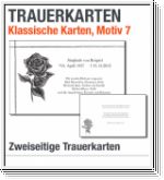 Klassik-Trauerkarten, 2 Seiten, Motiv 07