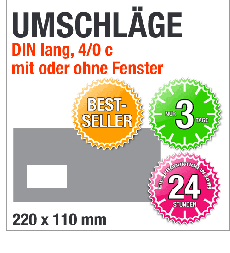 Briefumschl�ge, DIN lang