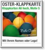 Osterkarten, Oster-Klappkarten, A6, Motiv 05