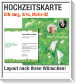 Hochzeitskarten, DIN lang hoch, Motiv 02